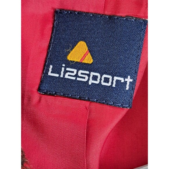 Vintage Liz Red Brown Equestrian Plaid Lined Wool Blend Riding Jacket Blazer 10 - Picture 10 of 12